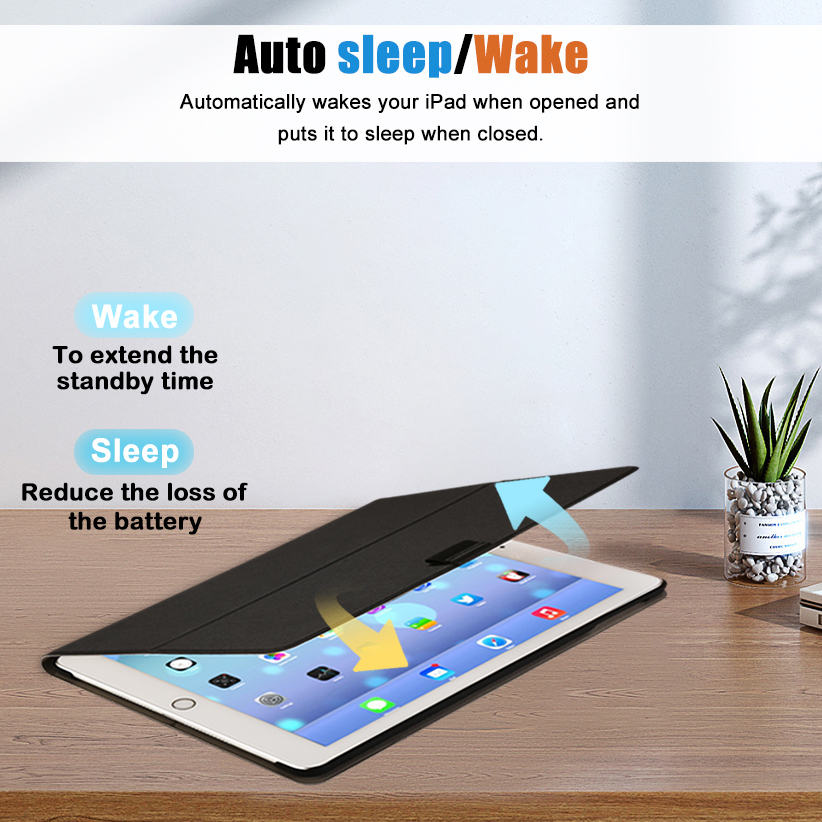 China Manufacturer Ultra Thin Magnetic Leather Tablet Case for ipad Mini 4/5 2019/2015